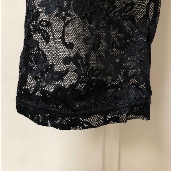 Velvet Floral Lace Leggings - Picture 6 of 10